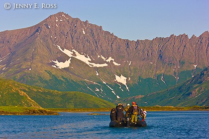 Ecostourists at Tintikun Lagoon, Koryaksky Reserve