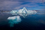 Melting icebergs and bergy bits near Kangilerngata Sermia