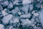 Floating ice chunks near Kangilerngata Sermia, West Greenland