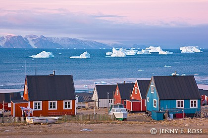 Dawn at Qaanaaq, Northwest Greenland