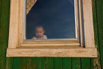 Young Inuit child (and father), Qaanaaq, Northwest Greenland