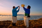 Traditional Inuit drum dance, Qaanaaq, Northwest Greenland