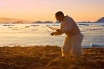 Traditional Inuit drum dance, Qaanaaq, Northwest Greenland