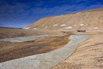 Ecotourists exploring polar desert, Nordaustlandet