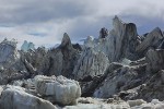 The ablation zone of Nathorstbreen, a surging glacier, in Bellsund