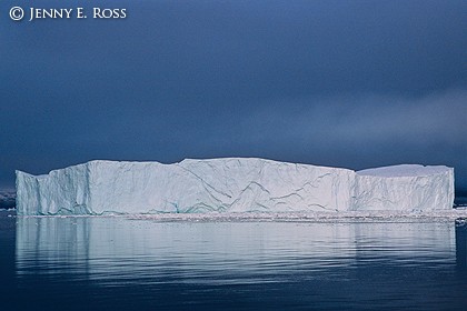 Iceberg and approaching storm, Rodefjord